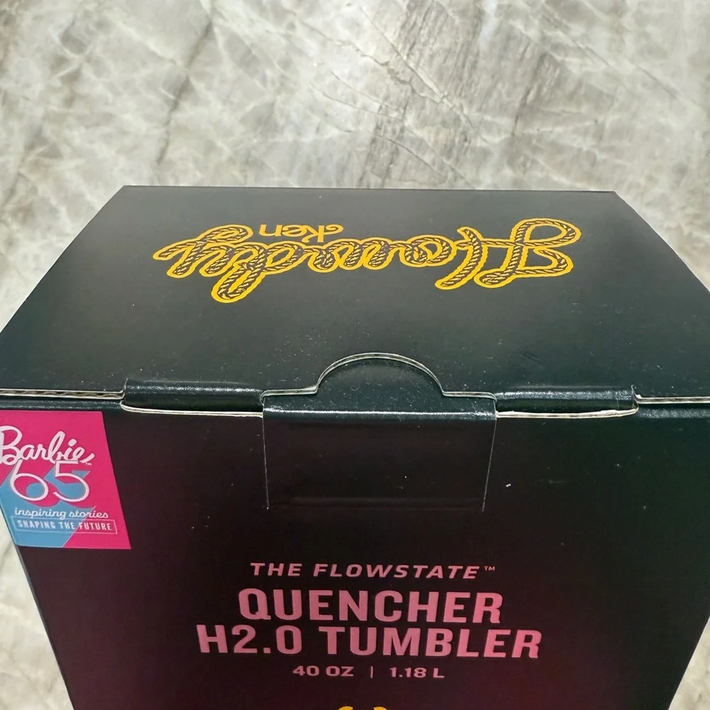 NIB Stanley x Barbie ‘80s Western Ken™ 40oz Tumbler-Midnight Black/Buckle 🤠